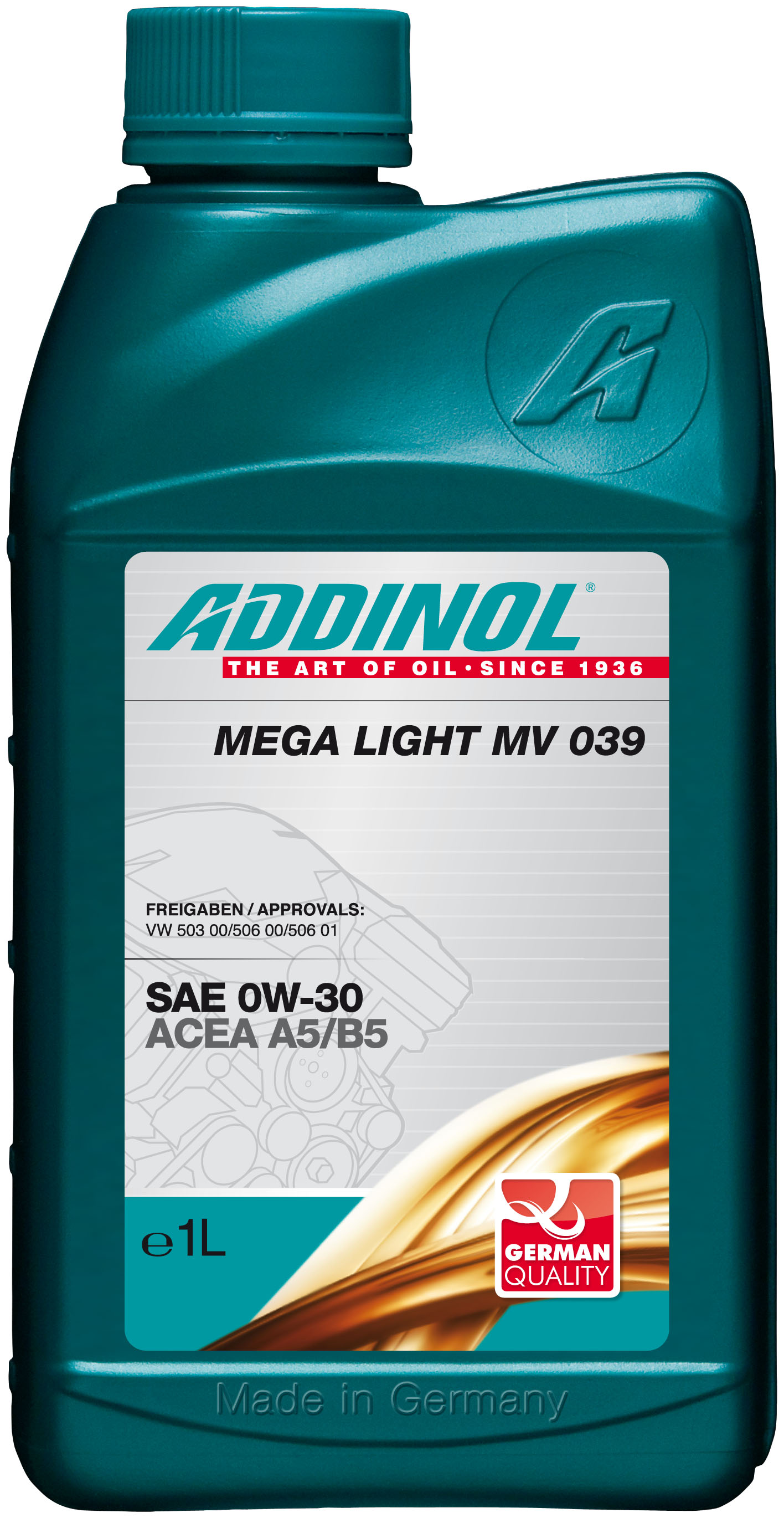 Купить ADDINOL - 4014766071729 Mega Light MV 039 0W-30, 1л