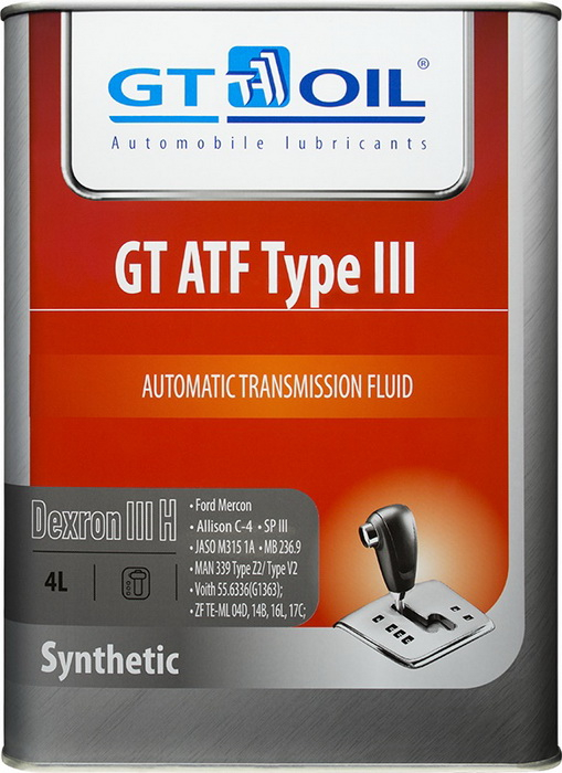 Купить запчасть GT-OIL - 8809059407615 GT-OIL ATF Type III