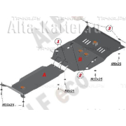 Купить ALFECO - ALF0322AL Защита алюминиевая для картера и КПП Chevrolet Camaro V 2009-2015