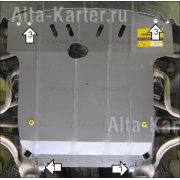 Купить MOTODOR - 00122 Защита для картера и КПП Audi A4 B6 универсал 2001-2004