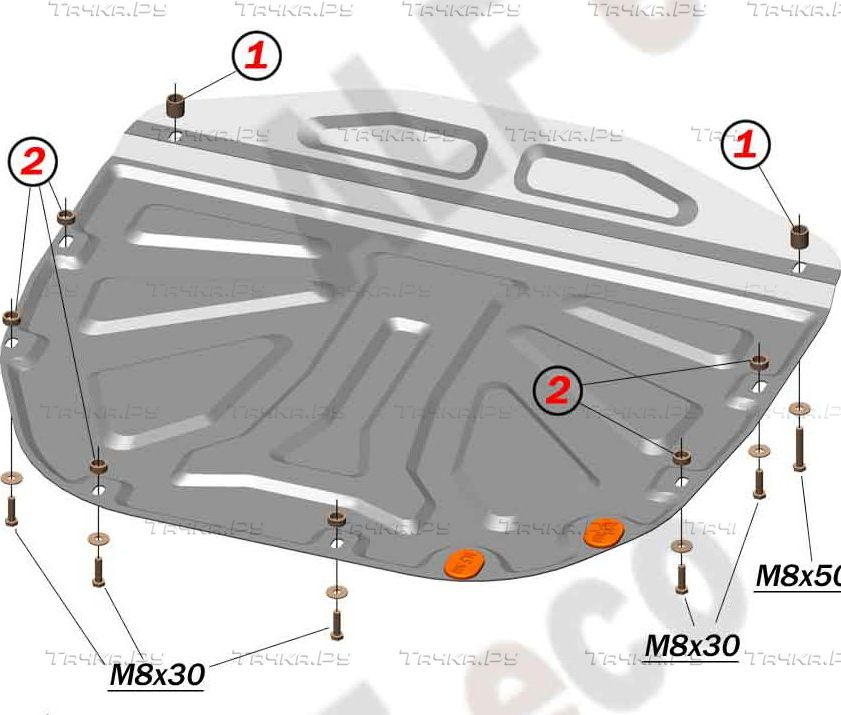 Купить запчасть ALFECO - ALF1118AL4 Защита алюминиевая для картера и КПП Kia Sorento II 2009-2012