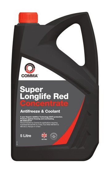 Купить запчасть COMMA - SLA5L COMMA SUPER LONGLIFE RED-CONCENTRATED ANTIFREEZE