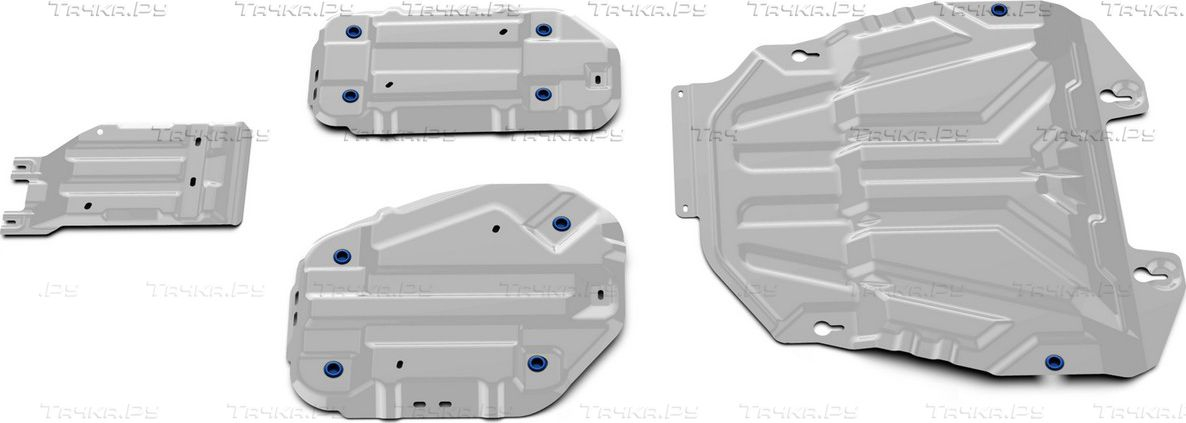 Купить запчасть RIVAL - K33395341 Защита алюминиевая для картера, КПП, топливного бака и редуктора Toyota RAV4 XA50 2019-2023