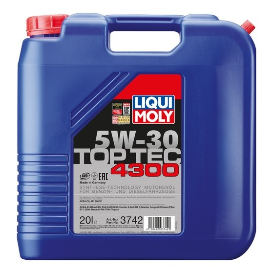 Купить запчасть LIQUI MOLY - 3742 Top Tec 4300 5W-30