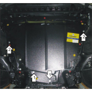 Купить MOTODOR - 02615 Защита для картера, КПП Volvo V70 III 2007-2016