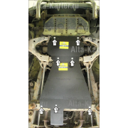 Купить MOTODOR - 12507 Защита для картера, КПП Toyota Land Cruiser 100 1998-2007