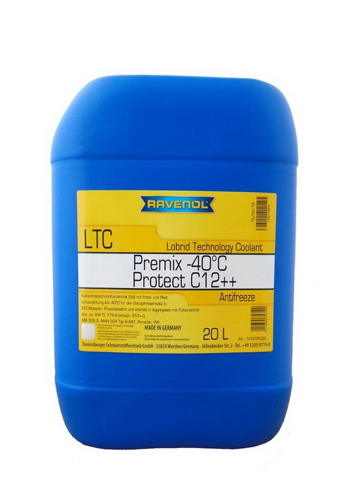 Купить запчасть RAVENOL - 4014835756120 RAVENOL LTC - PROTECT C12++ PREMIX -40°C