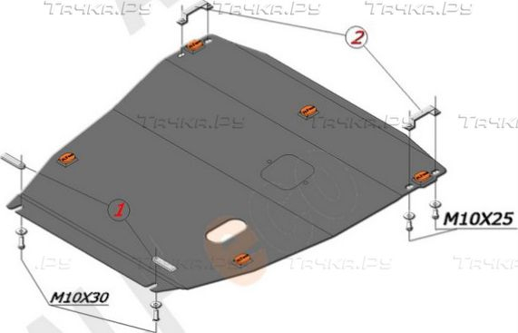 Купить запчасть ALFECO - ALF0707AL4 Защита алюминиевая для картера и КПП Ford Focus I 1998-2005