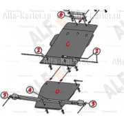 Купить ALFECO - ALF29152 Защита для раздатки Infiniti QX56 III 2010-2013