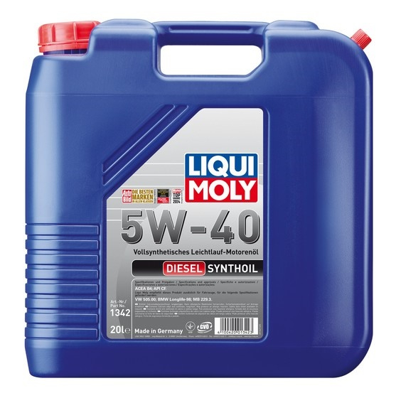 Купить запчасть LIQUI MOLY - 1342 Diesel Synthoil 5W-40