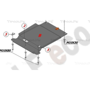 Купить ALFECO - ALF0714AL4 Защита алюминиевая для КПП Mazda BT-50 пикап 2006-2011