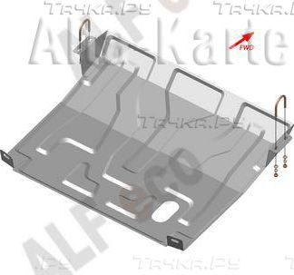 Купить запчасть ALFECO - ALF28065AL Защита алюминиевая для картера и КПП ВАЗ 2110 1996-2007