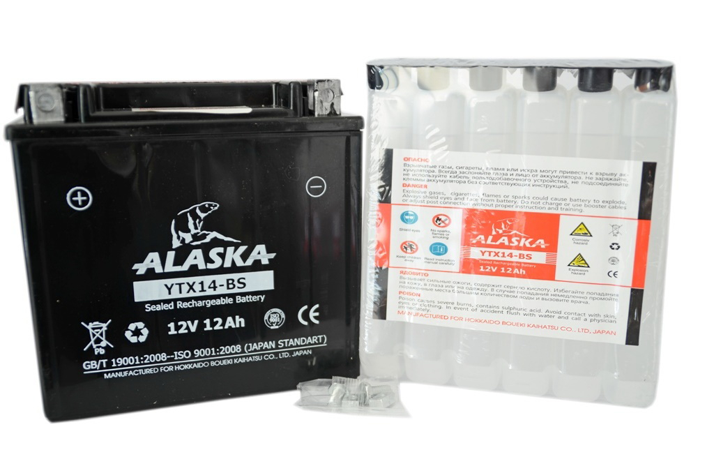Купить запчасть ALASKA - YTX14BS Аккумулятор