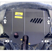Купить MOTODOR - 02716 Защита для картера, КПП Seat Cordoba II 2003-2009