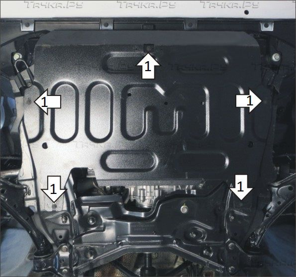 Купить запчасть MOTODOR - 53105 Защита для картера и КПП Haval H6 (вкл. Coupe) 2014-2020