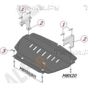 Купить ALFECO - ALF2909AL Защита алюминиевая для картера Infiniti FX 35, 45 2003-2008