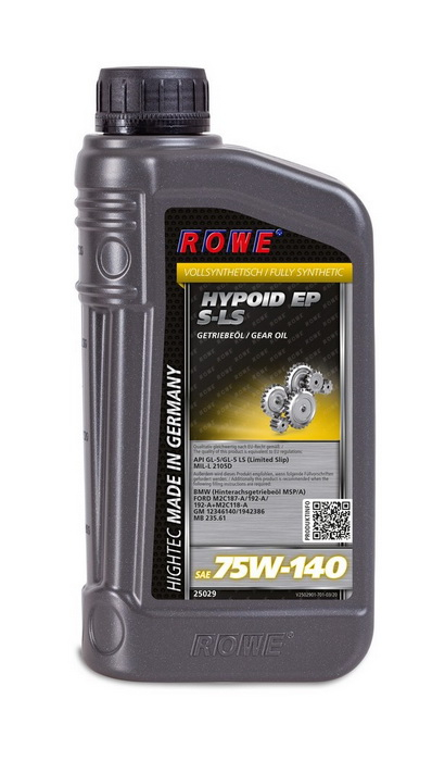 Купить запчасть ROWE - 25029001003 ROWE HIGHTEC HYPOID EP 75W-140 S-LS