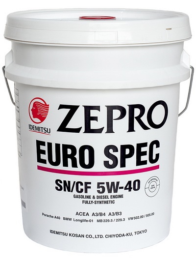 Купить запчасть IDEMITSU - 1849020 ZEPRO EURO SPEC 5W-40