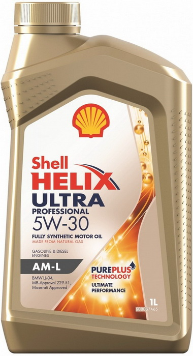 Купить запчасть SHELL - 550046352 Масло моторное синтетическое Helix Ultra Pro AM-L 5W-30 1л 550046352