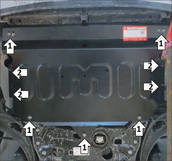 Купить запчасть MOTODOR - 52703 Защита для картера и КПП Volkswagen Terramont 2018-2023