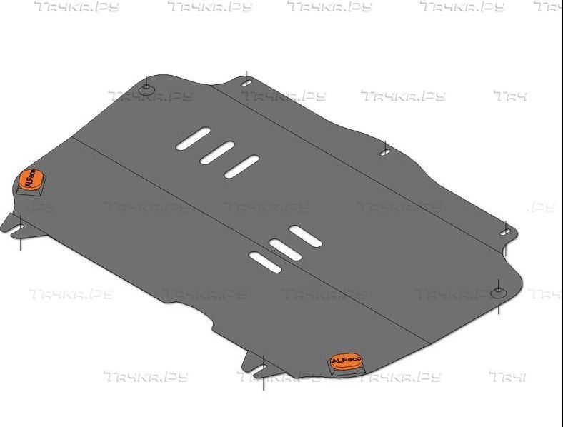 Купить запчасть ALFECO - ALF0314AL Защита алюминиевая для картера и КПП Ravon R2 2016-2023