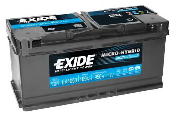 Купить запчасть EXIDE - EK1050 Аккумулятор
