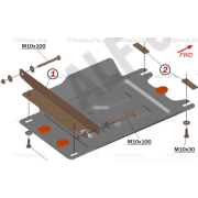 Купить ALFECO - ALF2442AL4 Защита алюминиевая для КПП Toyota FJ Cruiser 2006-2014