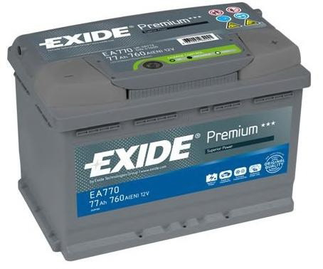 Купить запчасть EXIDE - EA770 Аккумулятор