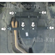 Купить MOTODOR - 00223 Защита для АКПП BMW 5-серия E60 2007-2010