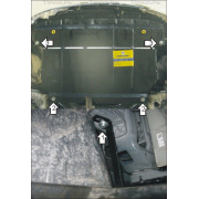 Купить MOTODOR - 02527 Защита для картера, КПП Toyota Yaris P2 2006-2010
