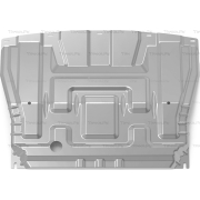 Купить АвтоБРОНЯ 3060381 Защита алюминиевая для картера и КПП Lada Vesta седан, универсал, SW Cross, Sport 2015-2023