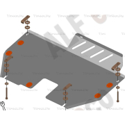 Купить ALFECO - ALF1552AL4 Защита алюминиевая для картера и КПП Nissan Murano Z50 2003-2008