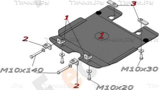 Купить запчасть ALFECO - ALF0702AL4 Защита алюминиевая для картера Ford Explorer IV U251 2005-2010