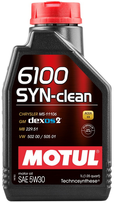 Купить запчасть MOTUL - 107947 Моторное масло 6100 SYN-CLEAN 5W-30 1л 107947