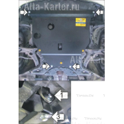 Купить MOTODOR - 02557 Защита для картера, КПП Toyota Prius II 2003-2009