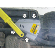 Купить MOTODOR - 383213 Защита алюминиевая для компрессора пневмоподвески Land Rover Discovery III 2004-2009