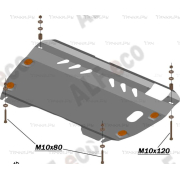 Купить ALFECO - ALF2403AL4 Защита алюминиевая для картера и КПП Toyota Camry 40 (V40, XV40) XV40 2006-2011