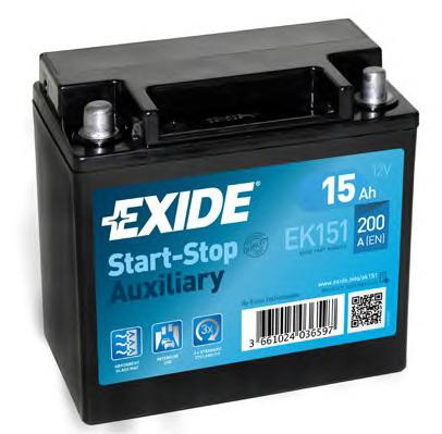 Купить запчасть EXIDE - EK151 Аккумулятор