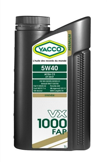 Купить запчасть YACCO - 302525 VX 1000 FAP 5W-40