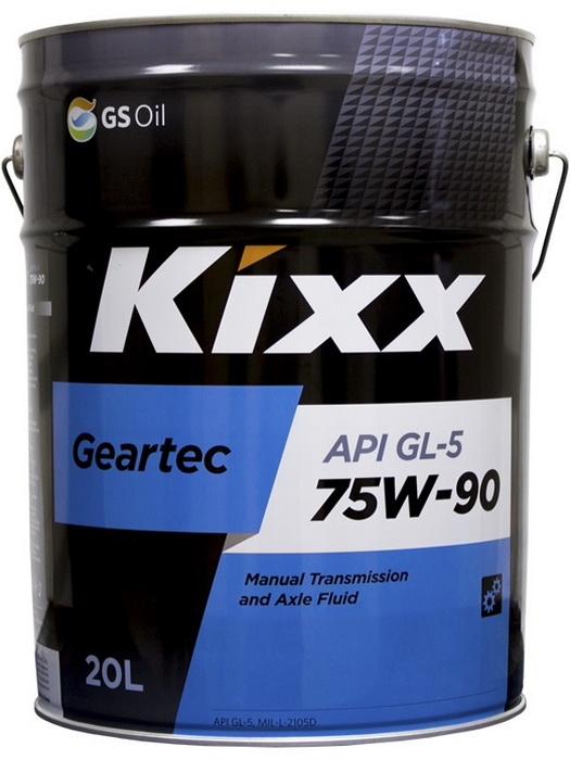 Купить запчасть KIXX - L2962P20E1 Масло трансмиссионное Kixx GEARTEC 75w-90 API GL-5 20л L2962P20E1