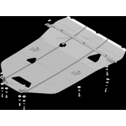 Купить MOTODOR - 00147 Защита усиленная для картера и КПП Audi A8 2009-2014