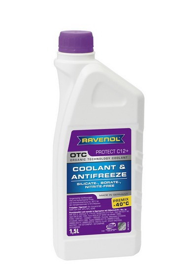 Купить запчасть RAVENOL - 4014835755512 RAVENOL OTC ORGANIC TECHNOLOGY COOLANT PREMIX -40°C