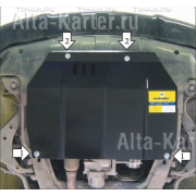Купить MOTODOR - 00911 Защита для картера, КПП Kia Sportage II 2004-2010
