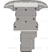 Купить АВС-Дизайн 1027ABC Защита алюминиевая для картера и КПП Genesis GV70 2020-2023
