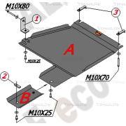 Купить ALFECO - ALF1508AL4 Защита алюминиевая для раздатки Nissan Navara D40 2005-2015