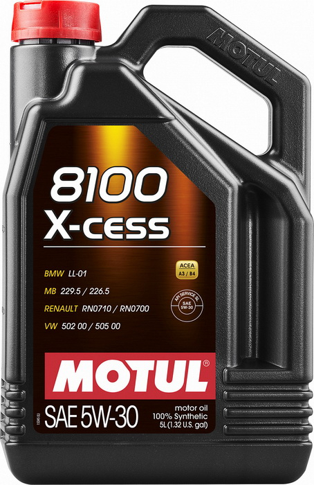 Купить запчасть MOTUL - 108946 Моторное масло 8100 X-cess 5W-30 5л 108946