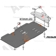 Купить ALFECO - ALF3022 Защита для КПП и раздатки Audi Q7 I 2009-2014