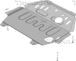 Купить запчасть MOTODOR - 51338 Защита для картера и КПП Mitsubishi Outlander III 2012-2023