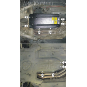 Купить MOTODOR - 00217 Защита для КПП BMW 5-серия E60 2003-2005