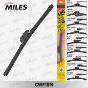 Купить MILES - CWF18M Щетка стеклоочистителя бескаркасная 450 мм (18 дюймов) (9 адаптеров) CWF18M